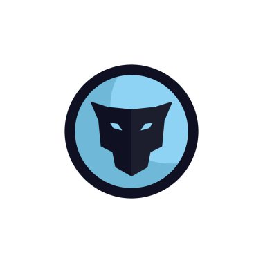 baş jaguar amblemi logo konsepti