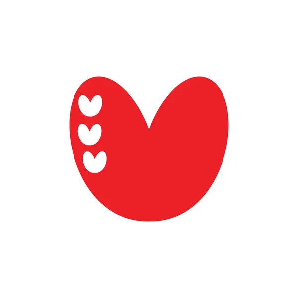 Χαριτωμένο Ερωτικό Σύμβολο Του Εικονιδίου Της Καρδιάς Λογότυπο — Διανυσματικό Αρχείο