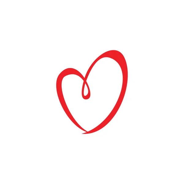 Handgezeichnetes Love Icon Oder Sign Logo Konzept — Stockvektor