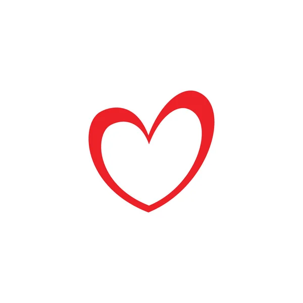 Mão Desenhado Ícone Amor Signo Logotipo Conceito —  Vetores de Stock