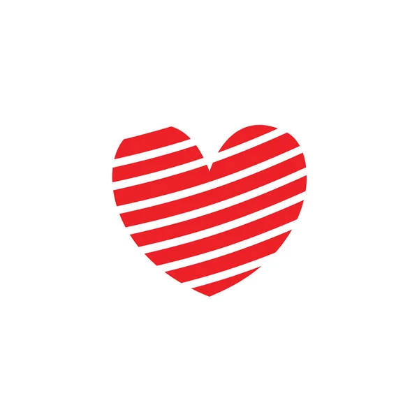 Ikona Ilustracja Koncepcja Logo Miłość Serce Znak — Wektor stockowy