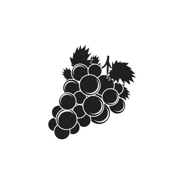 Druvfrukt Illustrationer För Teckning Symbol Logotyp Silhuett — Stock vektor