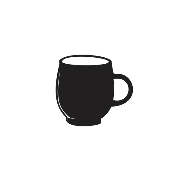 Καφέ Τσάι Κύπελλο Για Καφέ Εστιατόριο Ασπρόμαυρες Εικόνες Λογότυπο Σύμβολο — Διανυσματικό Αρχείο