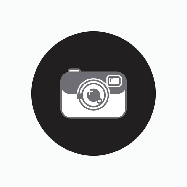 Icona Della Fotocamera Digitale Logo Isolato Segno Simbolo Vettoriale Illustrazione — Vettoriale Stock