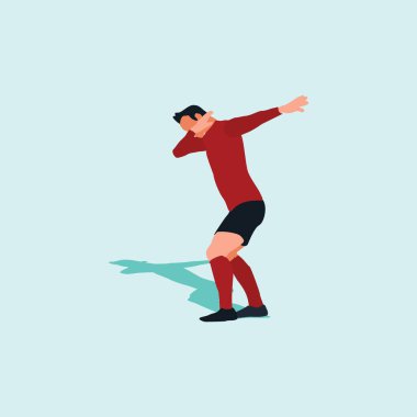 Futbolcu hafif bir kutlama yapar - shot atar, top sürer, kutlama yapar ve futbola devam eder