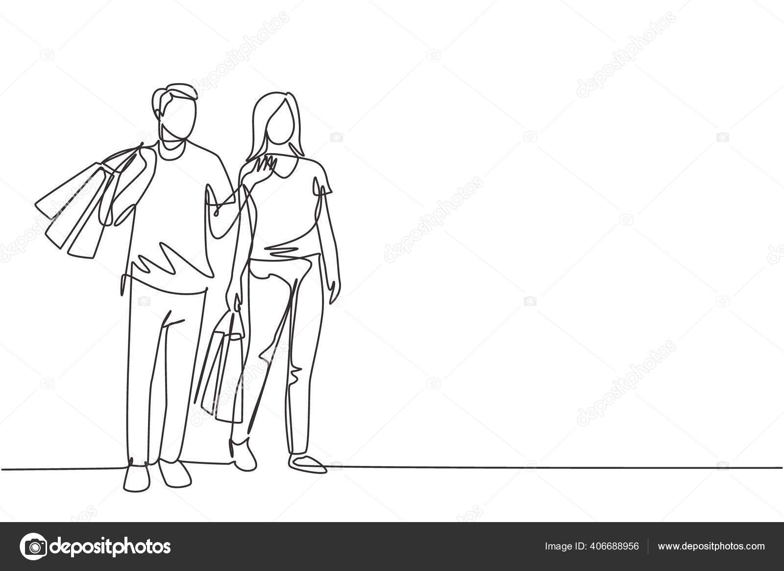 940 Sketch Couple Walking Vector Images Sketch Couple Walking Illustrations Depositphotos