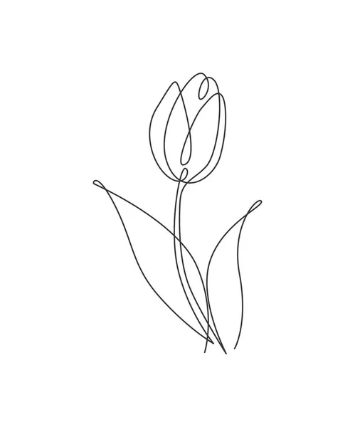 Satu Garis Berkelanjutan Menggambar Indah Abstrak Bunga Matahari Minimal Keindahan Grafik Vektor