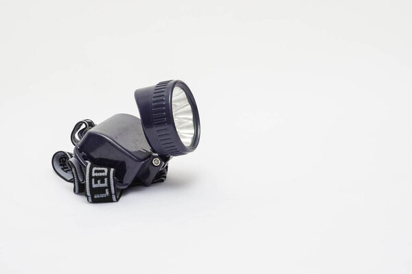 Черная фара изолированы на белом фоне
 