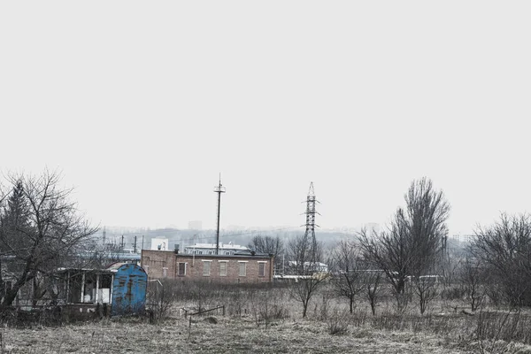 Good Nature Hydropower Station Деревья Скалы Реки — стоковое фото