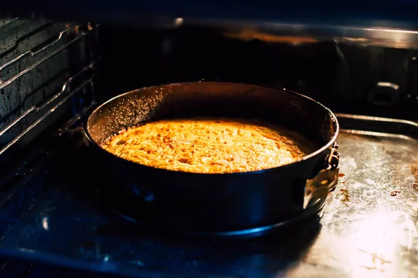 Apple Cake Oven — Stock Photo, Image