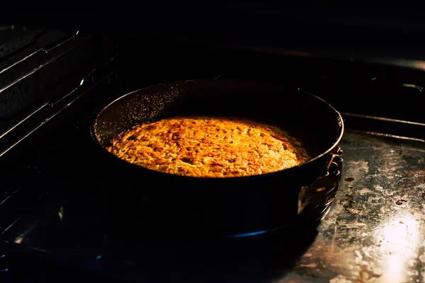 Apple Cake Oven — Stock Photo, Image