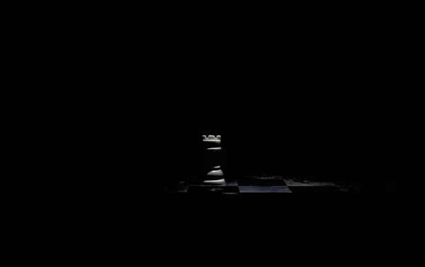 Siyah Arkaplanda Satranç Taşları — Stok fotoğraf