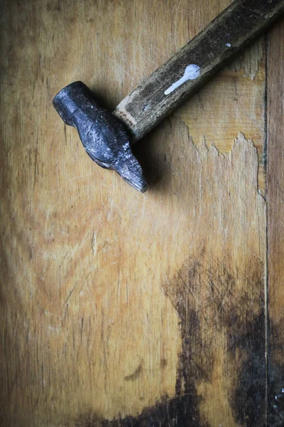 Инструменты Деревянном Столе — стоковое фото
