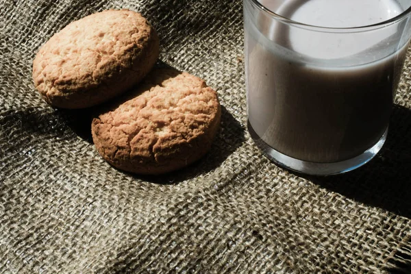 Galletas Yogur Trozo Tela — Foto de Stock