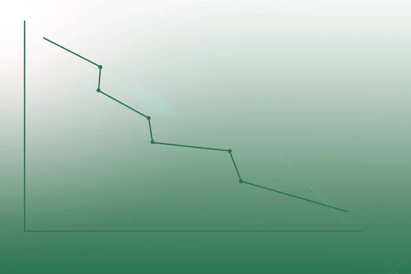 Gráfico Rendimento Crescimento Económico — Fotografia de Stock