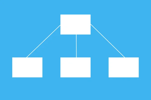 Diagram Netwerk Tabel Een Blauwe Achtergrond — Stockfoto