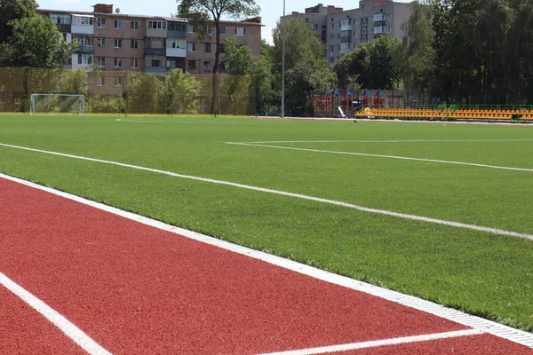 Estadio Escolar Ordinario Vinnytsia Ucrania —  Fotos de Stock