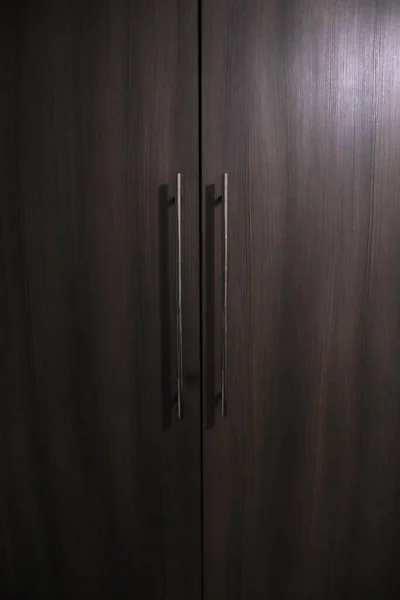 Деревянная Дверь Моего Шкафа — стоковое фото