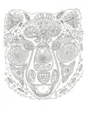 Kurt boyası sayfa mürekkebi resim çizimi