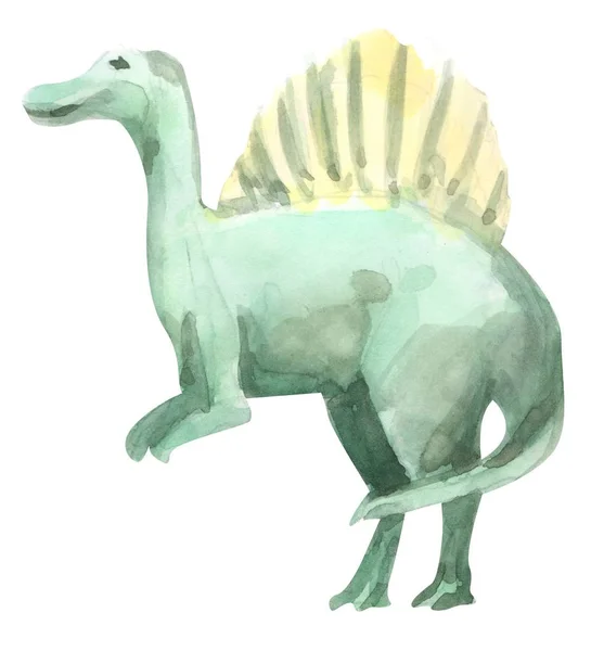 Dinozor eli suluboya çizimi