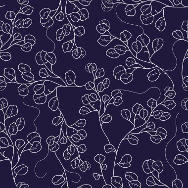Soyut Çiçekler Kusursuz Desen. Klasik tipografi ile Retro Floral Illustration. Kadınsı. Çiçekçi, fotoğrafçı, moda blogcusu, tasarım stüdyosu için modern şablon.
