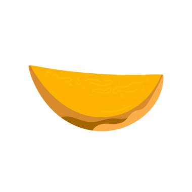 Mango beyaz bir arka planda izole edildi. Moda, iç mekan, kapak, tekstil veya arka plan için İskandinav karikatür çizimi.