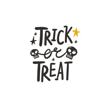 Cadılar Bayramı Mektubu el yazısı alıntısı. El Çizimi Çizimi Karikatür. Vektör çizimi. Renkli tipografi posteri. Sosyal madia iletisinin şablonu. Tebrik kartı, etiket, parti davetiyesi için şirin tasarım..