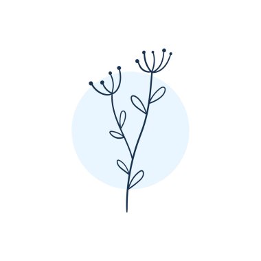 El Çizilmiş Minimalist ve Çiçek Şablon fotoğrafçı, moda blogger, tasarım stüdyosu, iç tasarım için. Markakimlik koleksiyonu . Çiçek dişil unsur. çiçek clipart