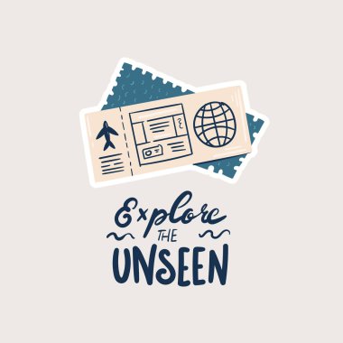 Macera turizmi, yurt dışına seyahat, yaz tatili gezisi, yürüyüş ve sırt çantası, kamp, beyaz arka planda izole edilmiş açık hava dekoratif unsurlar. Sevimli çizgi film renkli vektör çizimi.