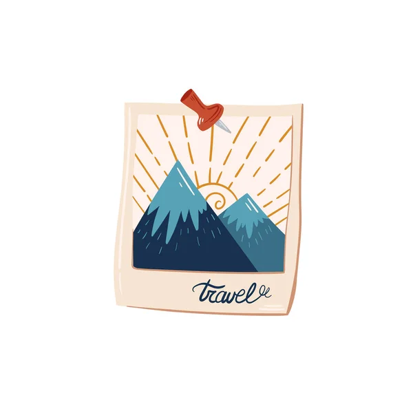 Adventure tourism, travel abroad, summer vacation trip, hiking and backpacking, camping, outdoor recreation decorative elements isolated on white background. Cute cartoon colorful vector illustration.
