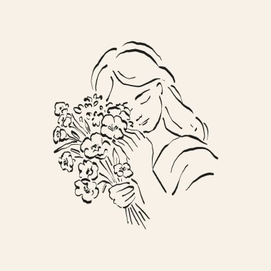 Botanik çizimi. Minimum bitki logosu, botanik çizim çizimi, çayır yeşilliği, yaprak ve çiçek açan soyut çizim elemanları koleksiyonu, köy dalı. Moda küçük dövme tasarımı, çiçek elementleri vektör illüstrasyonu