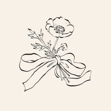 Botanik çizimi. Minimum bitki logosu, botanik çizim çizimi, çayır yeşilliği, yaprak ve çiçek açan soyut çizim elemanları koleksiyonu, köy dalı. Moda küçük dövme tasarımı, çiçek elementleri vektör illüstrasyonu