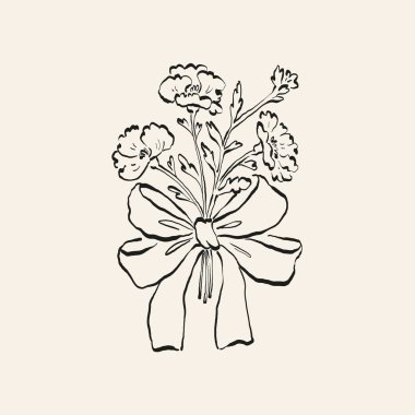 Botanik çizimi. Minimum bitki logosu, botanik çizim çizimi, çayır yeşilliği, yaprak ve çiçek açan soyut çizim elemanları koleksiyonu, köy dalı. Moda küçük dövme tasarımı, çiçek elementleri vektör illüstrasyonu