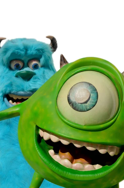 Disney mike en sulley vanaf monsters inc. opgenomen. — Stockfoto