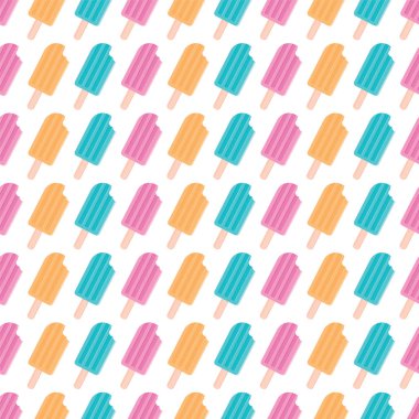 Renkli dondurma desen tasarım arka plan