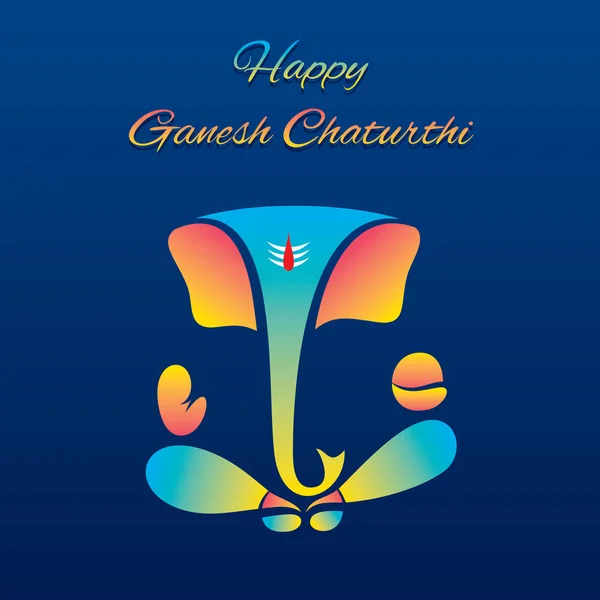 Illustrazione Vettoriale Creativa Lord Ganesha Design Ganesh Chaturthi Festival — Vettoriale Stock