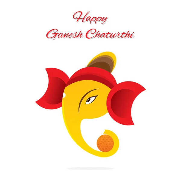 Celebrate Indian Happy Ganesh Chaturthi Festival Banner Design — Stock Vector