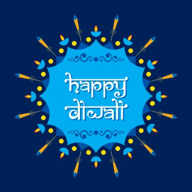 renkli yangın kraker ile dekore edilmiş diya Türkiye poster tasarım mutlu bayramlar tatil için