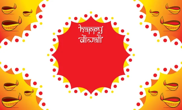 Kreatives Happy Diwali Festival Plakatdesign — Stockvektor