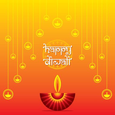 yaratıcı illüstrasyon Festivali ışık Diwali