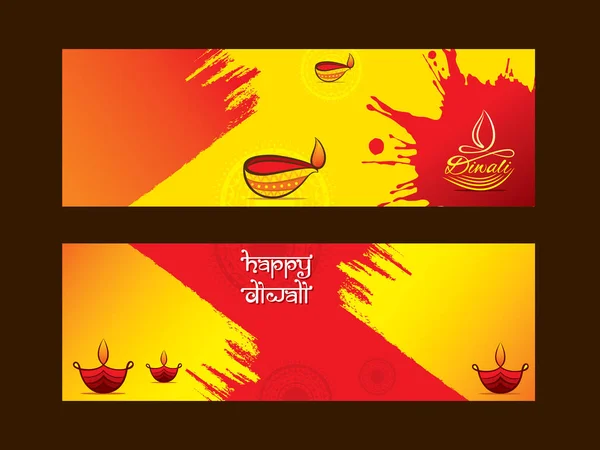 Creatieve Diwali Festival Ontwerp Van Banner Festival Van Lichte Concept — Stockvector