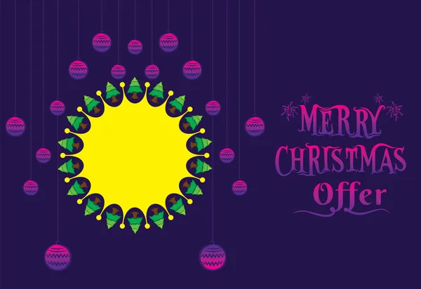 創造的なメリー クリスマスお祭りお祝いポスター テンプレート デザイン — ストックベクタ