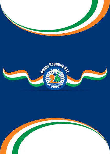 Feliz Dia Independência Índia Ilustração Vetor Design Cartaz — Vetor de Stock