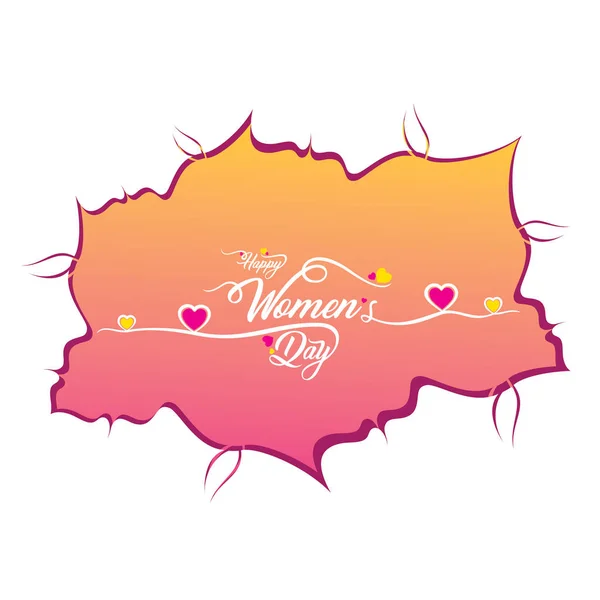 Día Internacional Mujer Diseño Con Combinación Caras Para Tarjeta Póster — Vector de stock