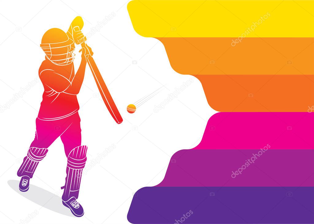 cricket player poster design