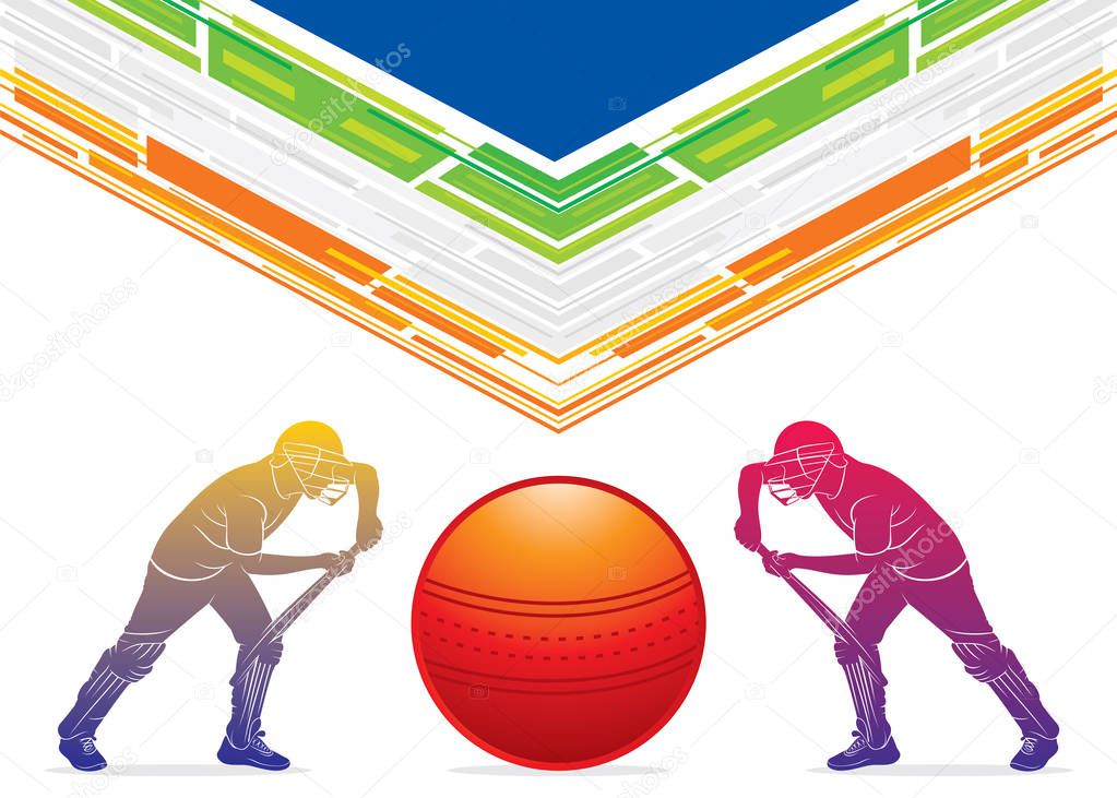 playing cricket sports poster