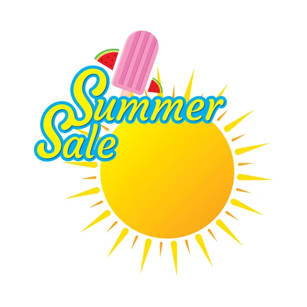 Дизайн баннера Hot Summer Sale — стоковый вектор