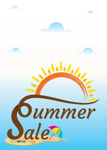 Дизайн баннера Hot Summer Sale — стоковый вектор