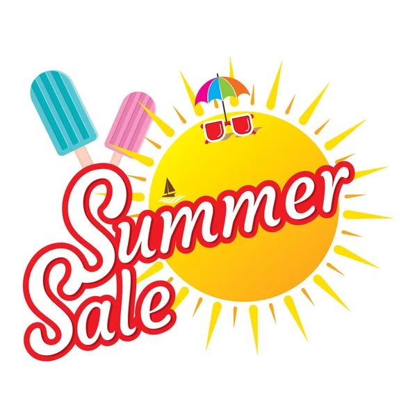 Дизайн баннера Hot Summer Sale — стоковый вектор