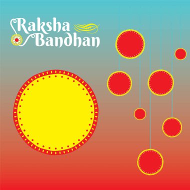 Mutlu raksha bandhan festivali konsept afiş tasarımı